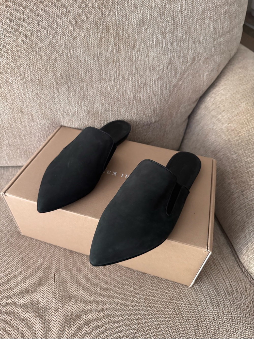 Jenni Kayne oiled leather mule black 36
